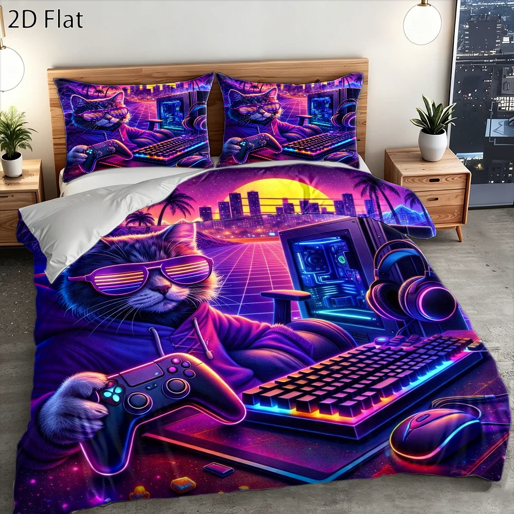 3Pc Cyberpunk Esports Cat Them - Esports Gaming Bed recension och pris