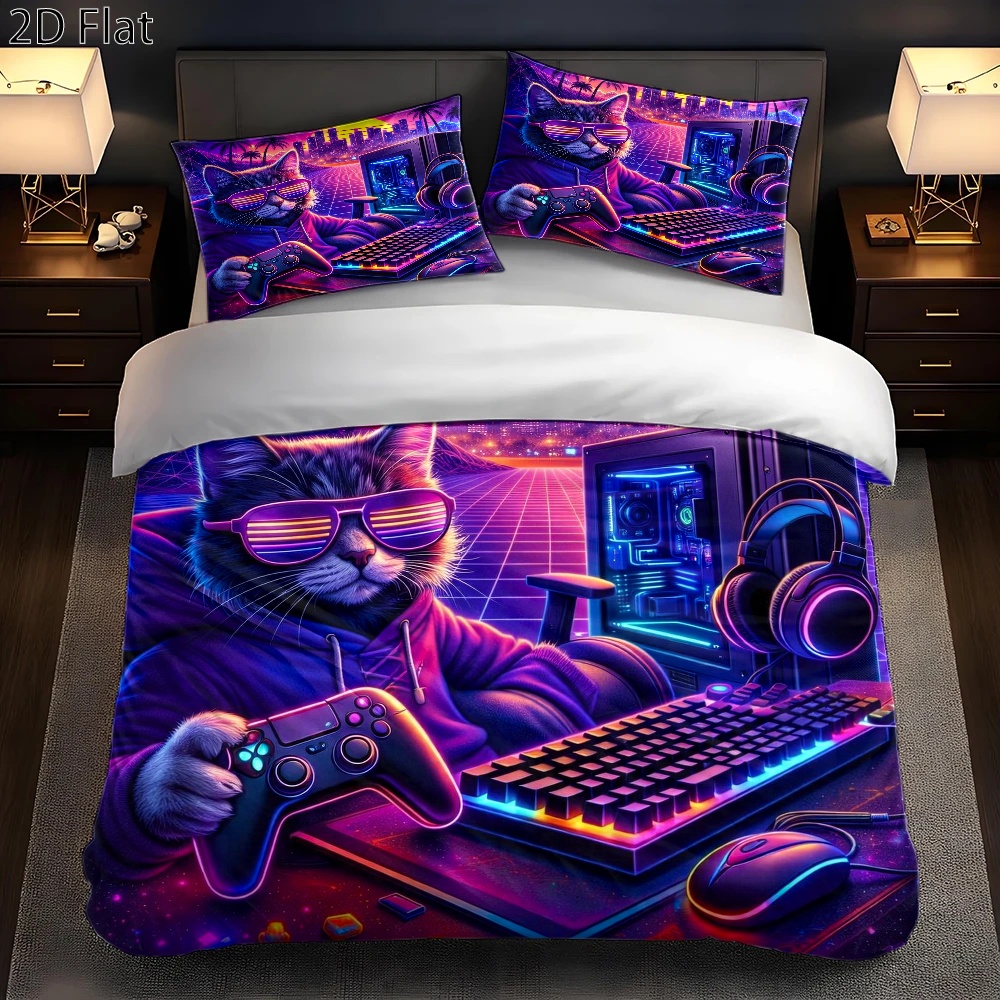 3Pc Cyberpunk Esports Cat Them - Esports Gaming Bed recension och pris