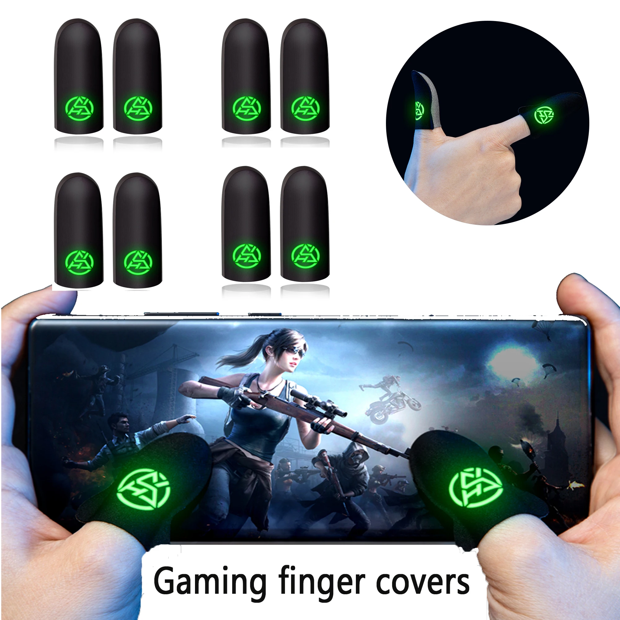 6Pcs Mobile Game Fingertip Glo - Esports Gaming Gloves recension och pris