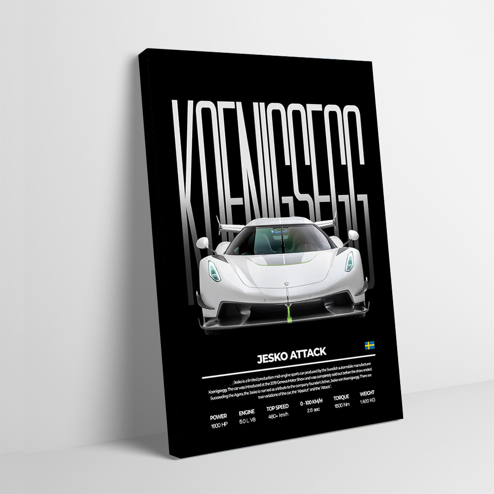 Sports Car Jesko Attack Printi - Esports & Gaming Optics Gmbh recension och pris