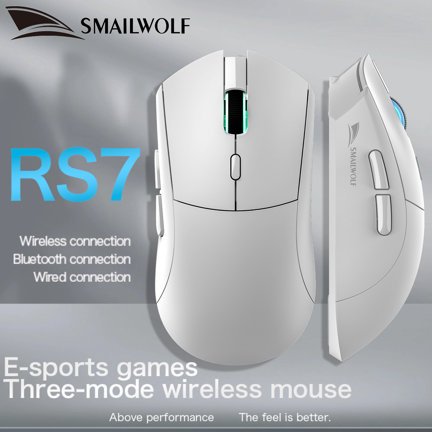 SMAILWOLF RS7 Gaming Mouse Blu - Esports Gaming Business recension och pris