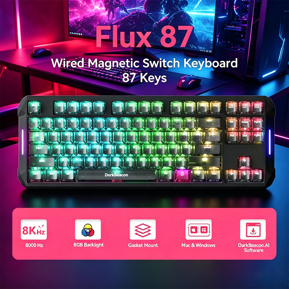 DarkBeacon Flux 87 Hall Effect - Esports Gaming Business recension och pris