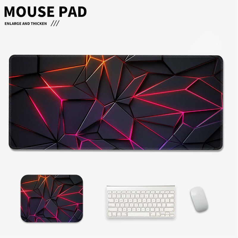 3D Geometric Abstract Large Ga - Esports Gaming Setup recension och pris