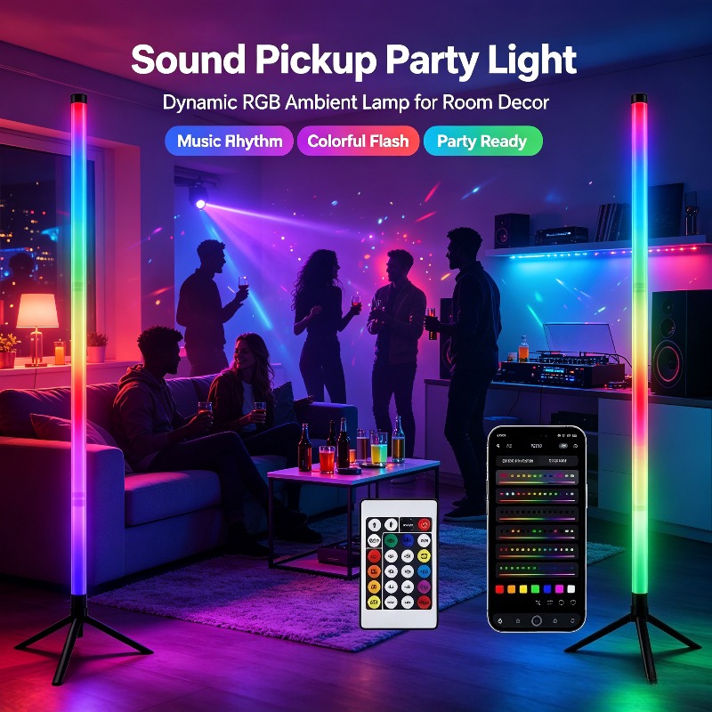 120CM RGB Corner Floor Lamp, S - Esports Gaming Setup recension och pris