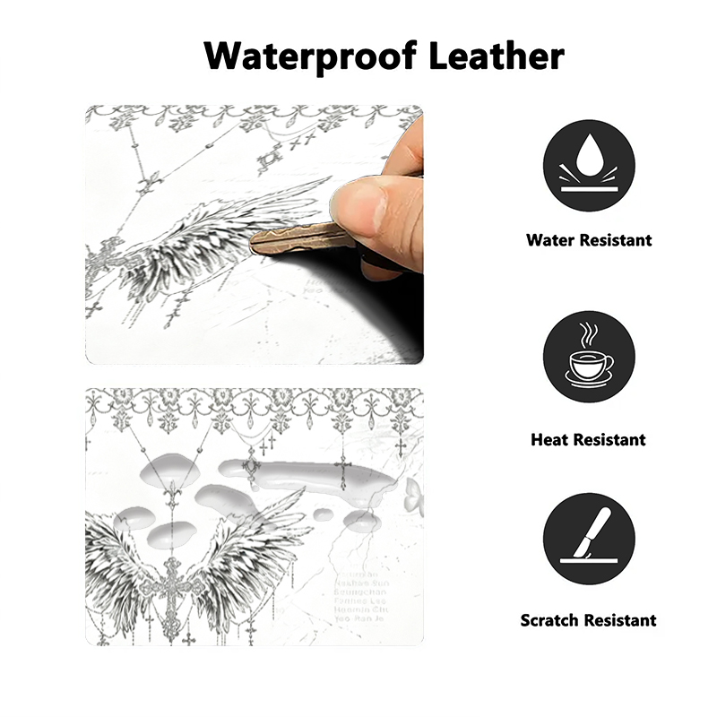 Leather Mousepad Black White A - Mouse Gaming Esports recension och pris