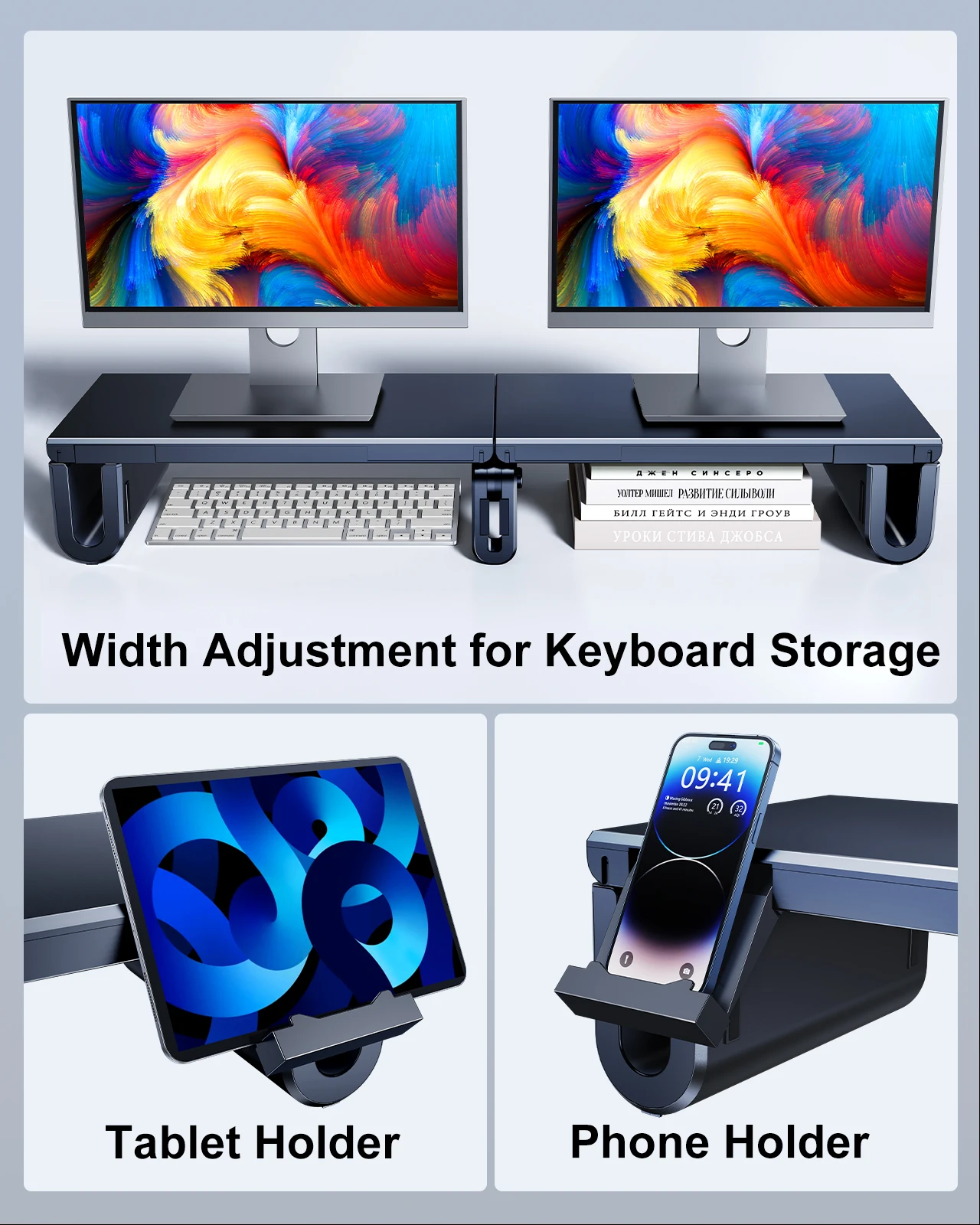 Oatsbasf Dual Monitor Stand Ri - Dual Monitor Stand recension och pris
