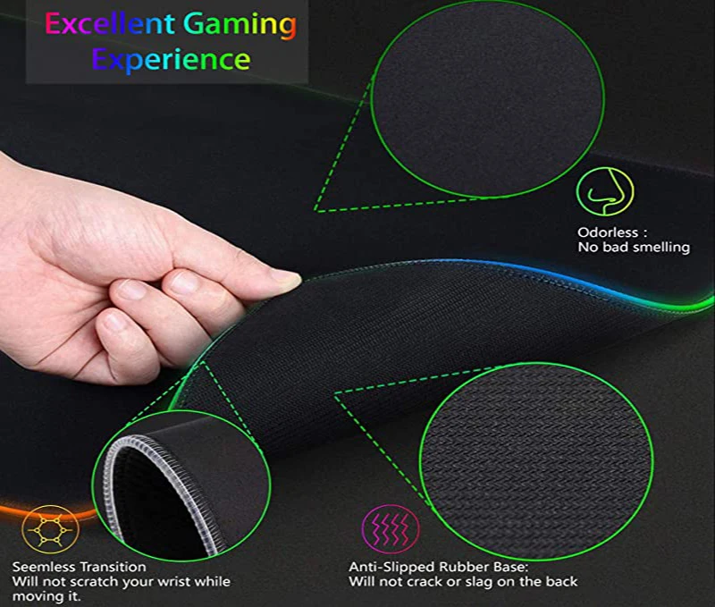 RGB XXL HD Large Black White G - Esports Gaming Setup recension och pris