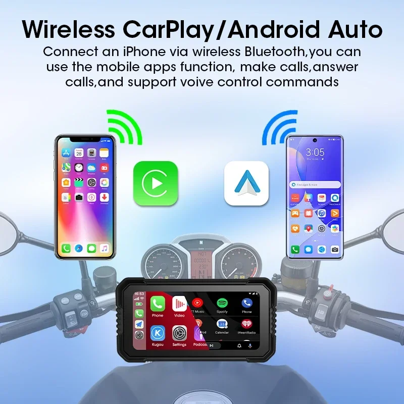 6.25 inch Motorcycle Carplay S - Dual Monitor Stand recension och pris